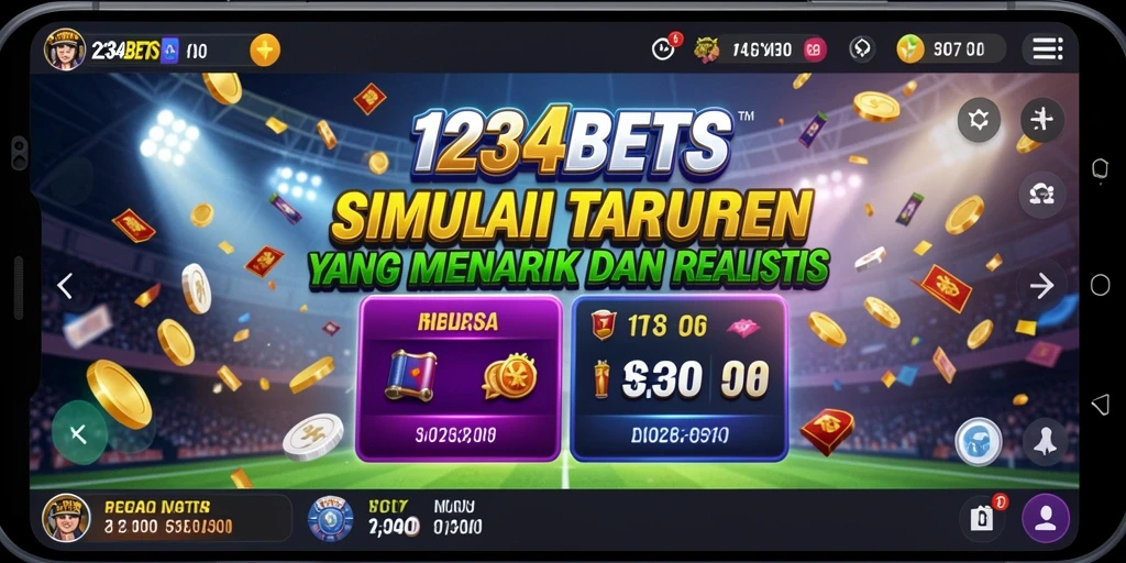 Tampilan gameplay menarik 1234BETS yang menunjukkan taruhan langsung.
