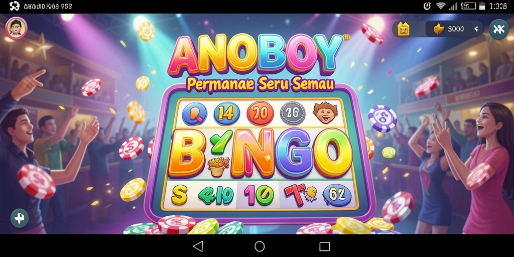 Tampilan gameplay Bingo seru dan menarik di ANOBOY.