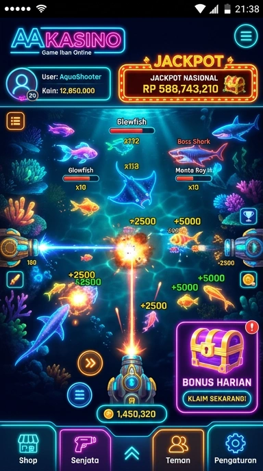 Halaman detail aplikasi aakasino menampilkan informasi versi dan ukuran yang lengkap.